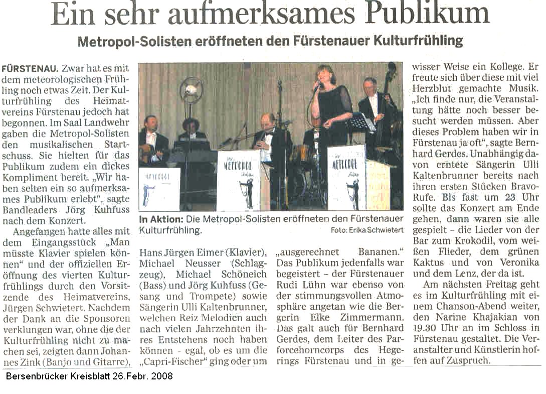 Ein sehr aufmerksames Publikum - Berseburger Kreisblatt 26.02.08