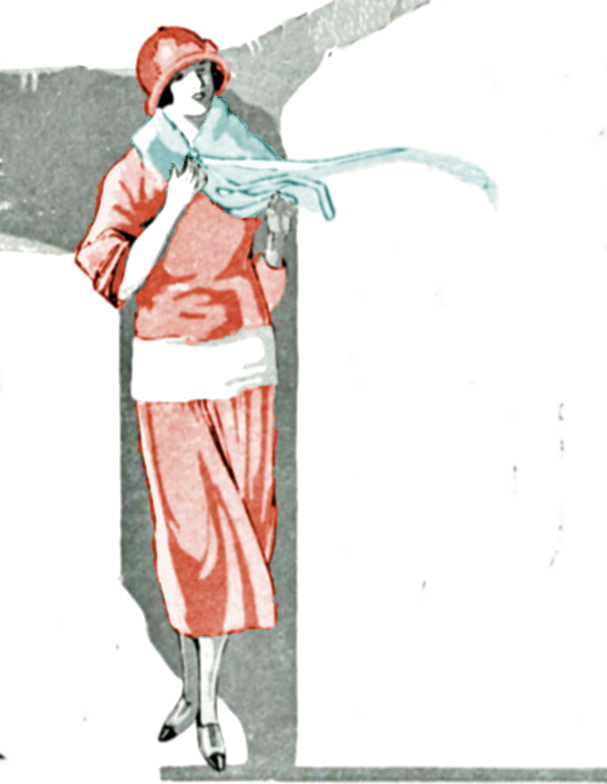 Bild Dame mit Text